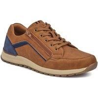 Pavers Men's Casual Lace-Up Trainers in Tan | Size: 8
