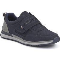 Pavers Men's Wide Fit Touch Fasten Trainers in Navy | Size: 7