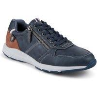 Pavers Men's Comfy Zip & Lace Fasten Trainers in Navy | Size: 11