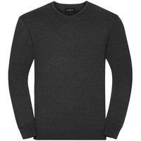 Russell Collection Mens Cotton Acrylic V Neck Sweatshirt PC5749