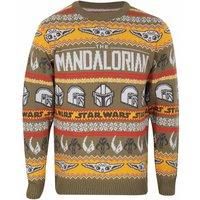 Star Wars Men's Repeat Print Knitted Jumper | Size: Small