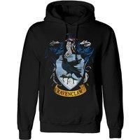 Harry Potter Men's Ravenclaw Distressed Hoodie in Black | Size: Small