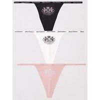Juicy Couture Thong 3 Pack - Multi