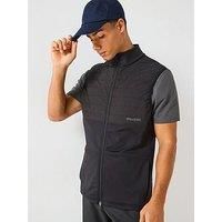 Lyle & Scott Golf Mens Windjammer Full Zip Vest - Black