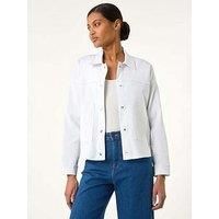 Roman Originals Patch Pocket Jacket for Women UK - Ladies Everyday Holiday Spring Summer Collar & Revere Comfy Soft Evening Vacation Work Party - White - Size 20