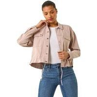 Roman Utility Collared Pocket Jacket 14 female