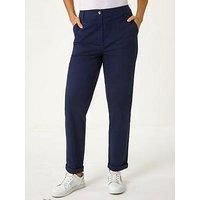Roman Cotton Stretch Chino Trousers 14 female
