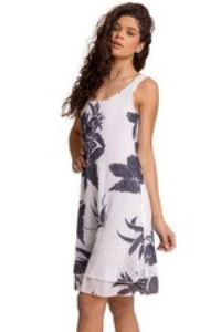 Roman Originals Paisley Cotton Layered Dress Women UK - Ladies Spring Summer
