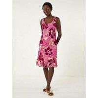 Roman Floral Double Layer Dress 20 female