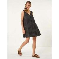 Roman Textured Short A-Line Dress 10 female