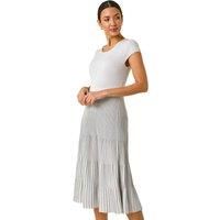 Shimmer Knit Pleated Dress