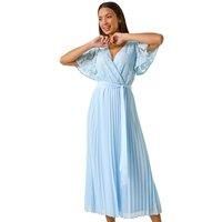 Roman Lace Detail Wrap Midi Dress 20 female
