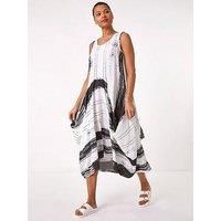 Roman Abstract Print Bubble Midi Dress 20 female