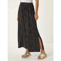 Roman Swirl & Spot Print A-line Skirt 12 female