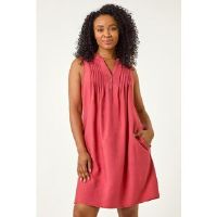 Roman Petite Pintuck Pocket Dress 18 female