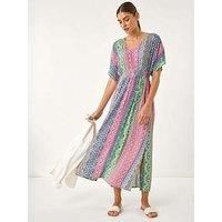 Roman Boho Stripe Maxi Dress 16 female