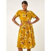 Roman Originals Floral Print Smock Dress For Women UK - Ladies Spring Summer