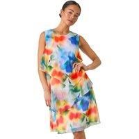 Roman Petite Embellished Tiered Shift Dress for Women UK - Ladies