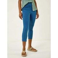 Roman Shape Enhance Stretch Crop Jeggings 14 female