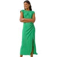 Roman Plisse Cowl Back Midi Dress 18 female