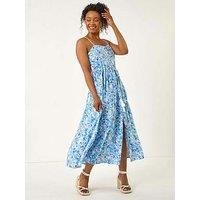 Roman Petite Ditsy Floral Maxi Dress 18 female