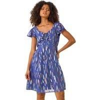 Dusk Foil Jacquard Dress 10 female