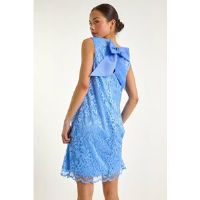 Roman Petite Bow Back Lace Shift Dress 18 female