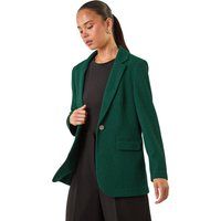 Roman Petite Textured Buttoned Blazer 12 female