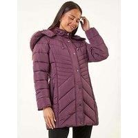Roman Petite Longline Padded Puffer Coat 16 female