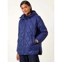 Roman Quilted Hooded Coat 10 female