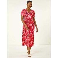 Roman Originals Linear Border Shirt Dress For Women UK - Ladies Spring Summer