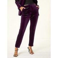 Dusk Velvet Cigarette Stretch Trouser 10 female