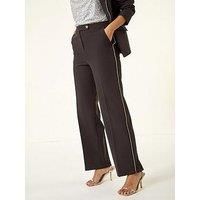 Dusk Diamante Trim Tailored Trousers 12 female