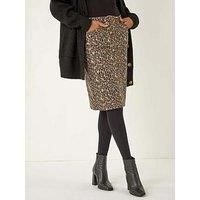 Roman Animal Print A-Line Skirt 12 female