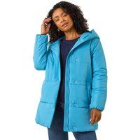 Roman Petite Hooded Quilted Puffer Coat 10 female