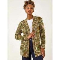 Roman Space Dye Fluffy Knit Cardigan 14 female