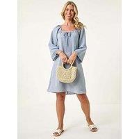 Roman Petite Lace Trim Dress 10 female
