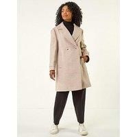 Roman Petite Double Breasted Tailored Coat 10 female