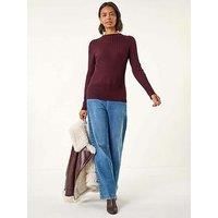 Roman Ribbed Detail Knitted Jumper 16 female