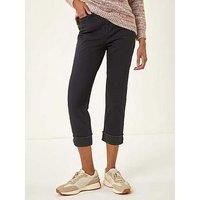 Roman Slim Leg Turn Up Stretch Jeans 14 female