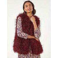 Roman Longline Faux Fur Gilet L female