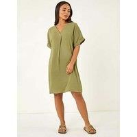 Roman Petite One Button V-Neck Dress 8 female