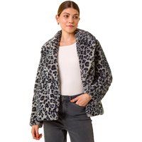 Roman Faux Snow Leopard Fur Coat 20 female