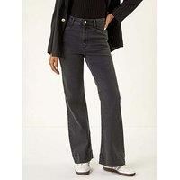 Roman Women's Pocket Stretch Flare Jeans in Charcoal | Size: 10