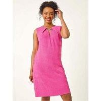 Roman Petite Chain Trim Dress 10 female