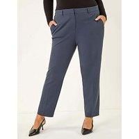 Roman Women's Curve Straight Leg Trouser in Dark Grey | Size: 30-32