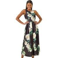 Ombre Pleated Luxe Stretch Midi Dress for Women UK - Ladies Roman