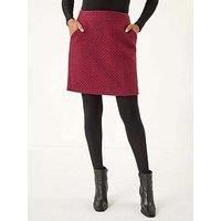 Roman Boucle Textured A-Line Skirt 14 female
