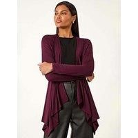Roman Waterfall Stretch Cardigan 12 female
