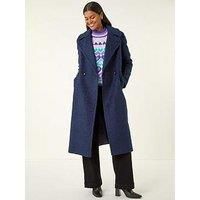 Roman Textured Buttoned Boucle Coat 20 female
